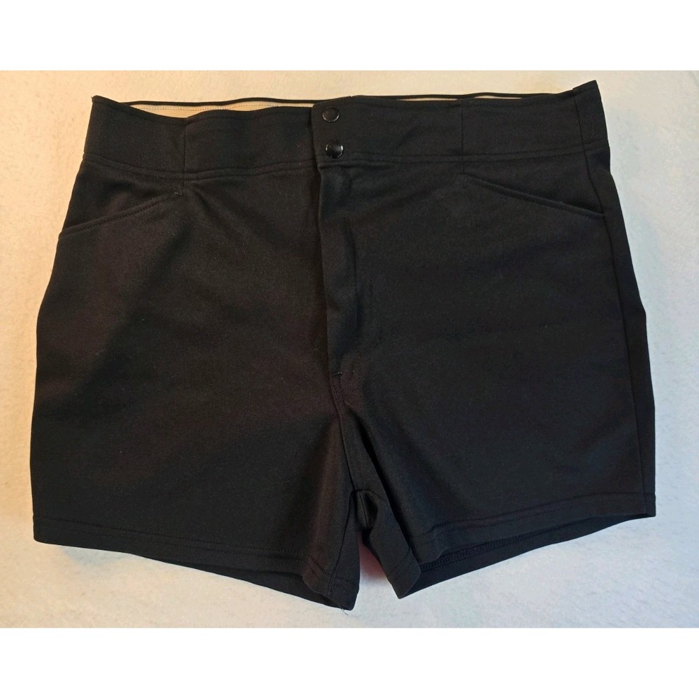 Vtg 80s Spalding Coaches Shorts Size XL Shorty Short Mini Brown USA